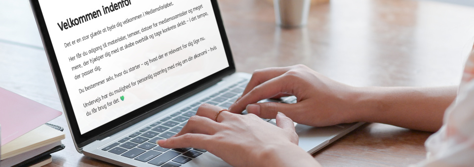 Kend Dine Penge Medlemsforløbet - materiale, sparring og støtte til at få overblik over din hverdagsøkonomi